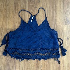Free People Boho Lace Top